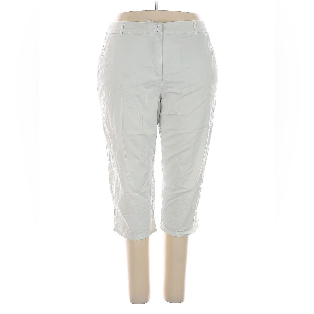 Karen Scott Women's Cream Capris
